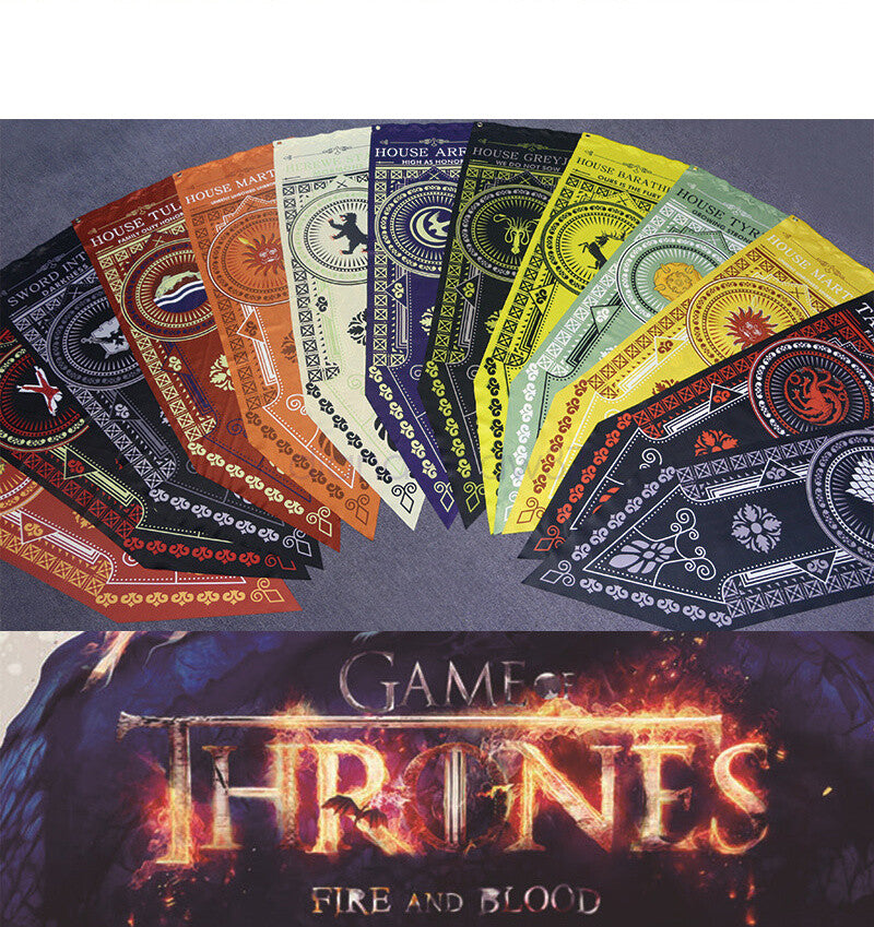 New Game of Thrones Wall Hanging Flag Décor House STARK TARGARYEN TYREL Banner