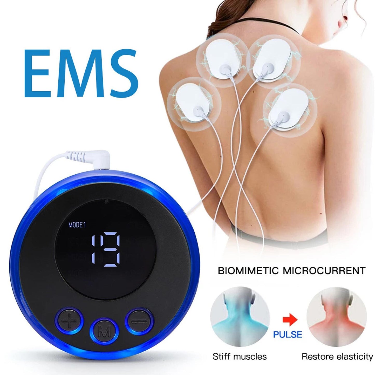 EMS Facial Body Muscle Stimulator Electrode Face Cheek Slim Beauty Massager New