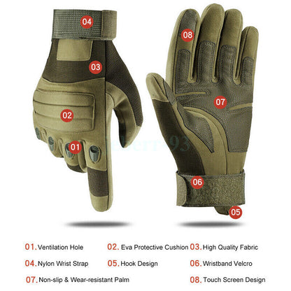 AU Tactical Mechanic Safety Work Gloves Operating Trucking Driving Heavy Duty