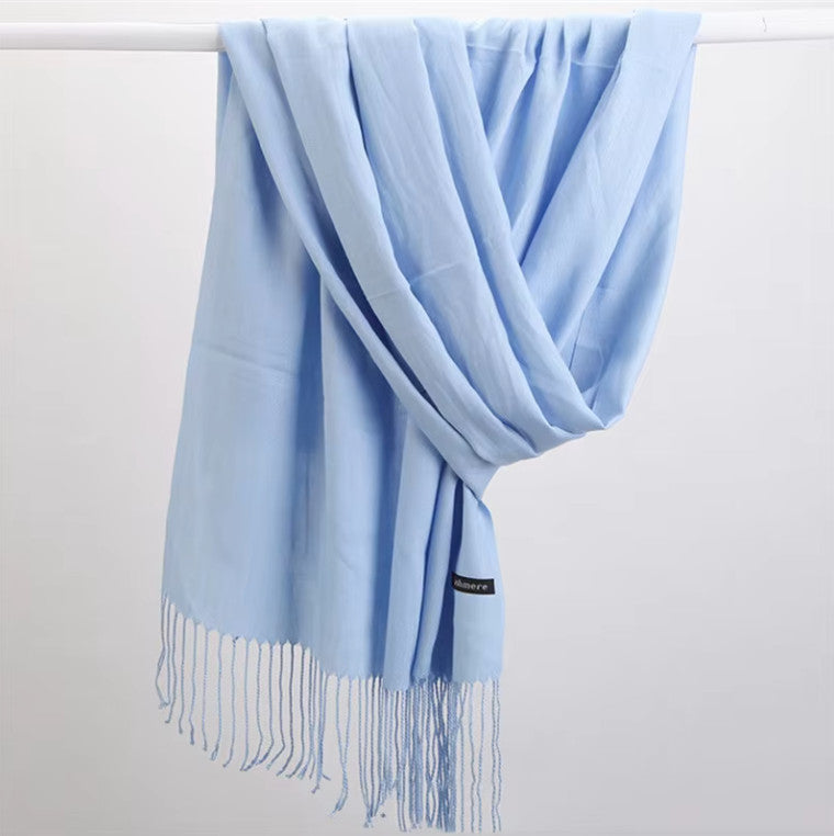 AU STOCK OVERSIZE CASHMERE PASHMINA SOLID WRAP SOFT SCARF/SHAWL SC019