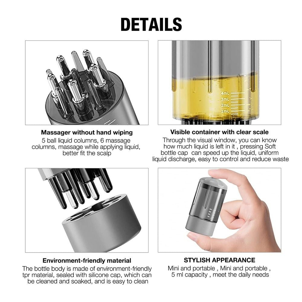 Applicator Liquid Comb for Hair Scalp Treatment Hair Growth Serum Oil Apply