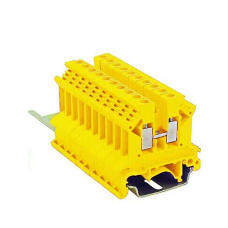50-10Pcs UK-2.5B 2.5mm 2 DIN Rail Universal Combination Terminal Block Screw AU