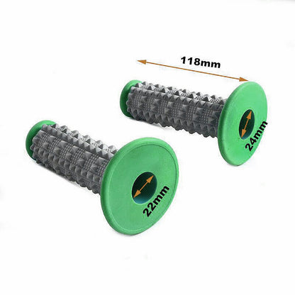 Green Hand Grips MX Motorbike Dirt/Pit Quad Bike ATV Handle bars 22mm 7/8" Soft
