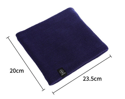 Neck Warmer Tube Winter Knitted Scarf Thermal Insulation Fleece Thick Knit Snood