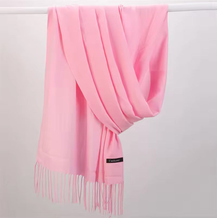 AU STOCK OVERSIZE CASHMERE PASHMINA SOLID WRAP SOFT SCARF/SHAWL SC019