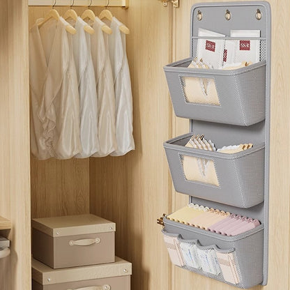 Wall Door Back Storage Organizer Hanging Rack Bag Multi Pocket Durable Design AU