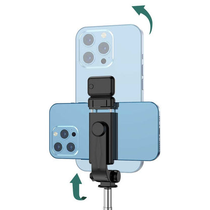 Flexible Tripod Holder Stand Selfie Stick With Bluetooth Remote For Mobile Phone