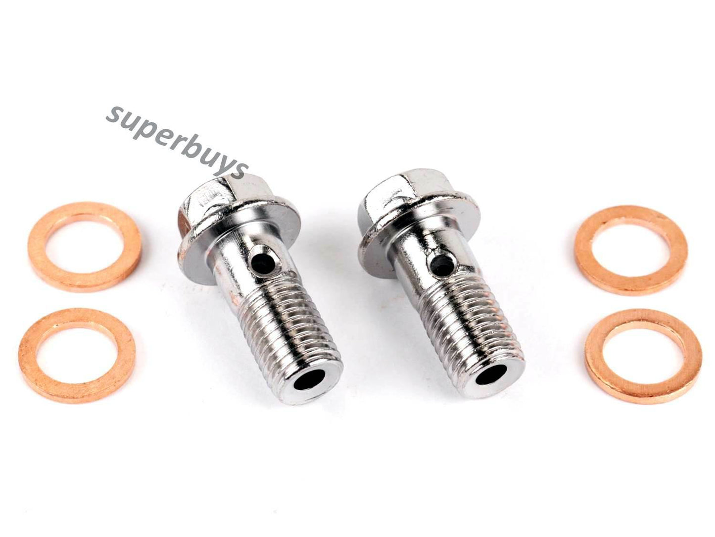 6pcs M10 x 1.0mm Brake Banjo Bolt Copper Crush Sump Motorcycle Bike Car Line