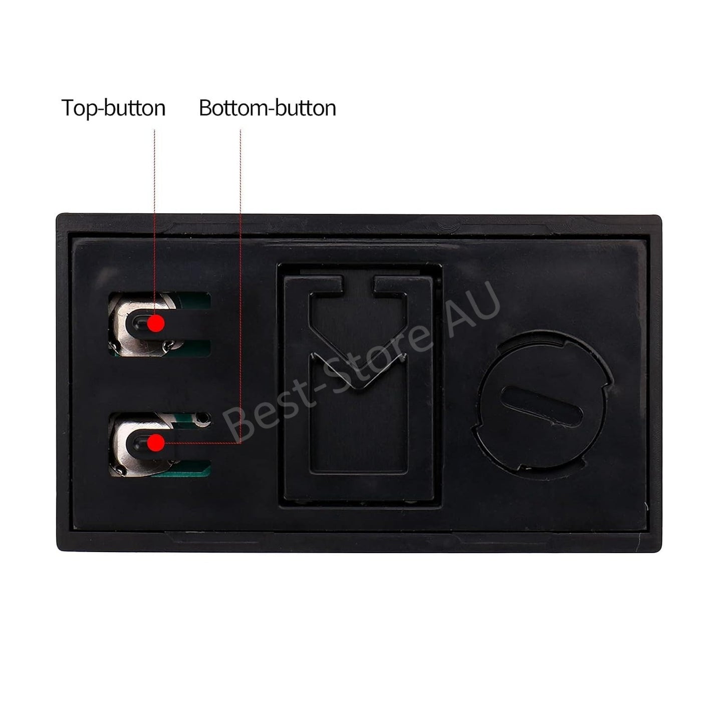 Small Digital Clock LCD Date Time Calendar For Car Dashboard Table Desk Portable