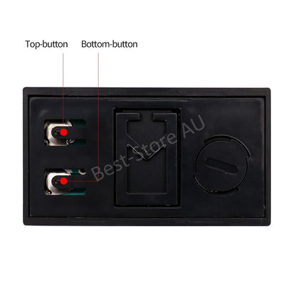 Small Digital Clock LCD Date Time Calendar For Car Dashboard Table Desk Portable