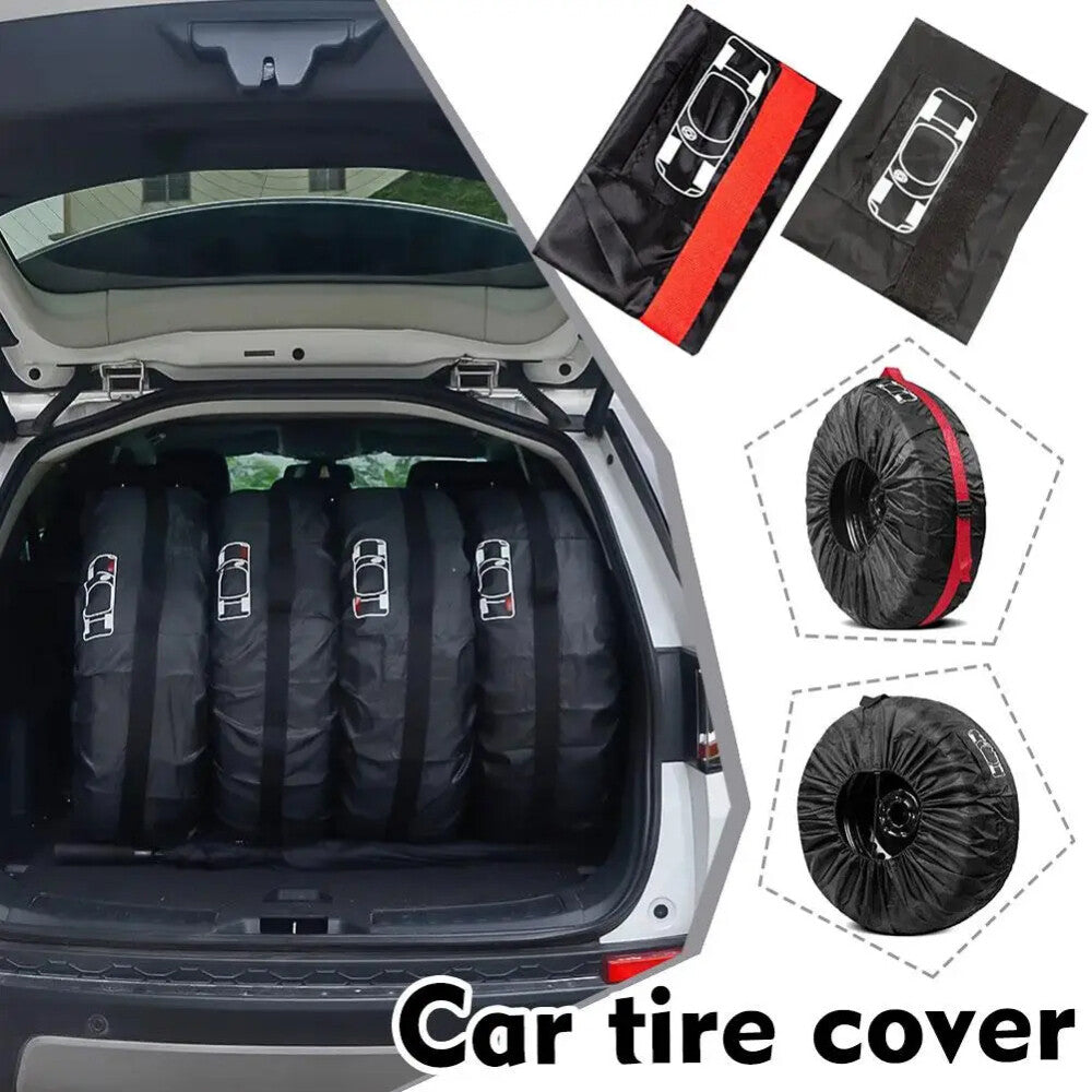 4PCS 13-23inch Car SUV Wheel Bag Tire Tyre Spare Storage Cover Tote Waterproof