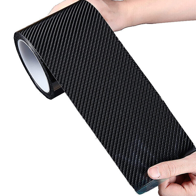 10CM*5M Carbon Fiber Car Sticker Door Sill Scuff Anti-Scratch Tape Protector Ki