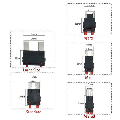 Extension Cord Car Fuse Holder ACC Fuse Box Large Size Standard Mini Micro2