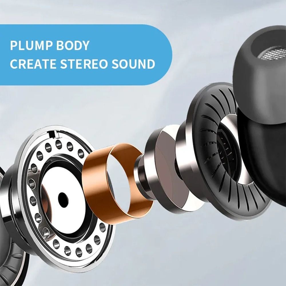 Stereo Wired Headset In Ear Headphones Portable Earbuds  For Mobile Phones