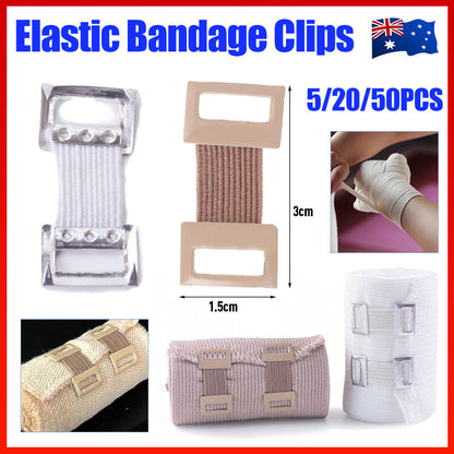 Elastic Bandage Clips 5-50 PCS Wrap Stretch Metal Clamps Hooks Buckles AU Stock