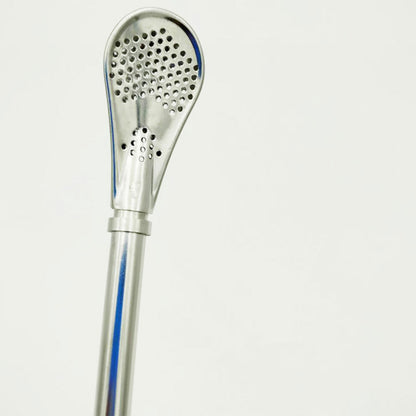 2X Gourd AU Drinking Bombilla Filter Spoon Stainless Steel Mate Yerba Tea Straw