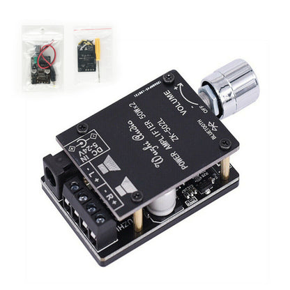 Mini 2*50W Bluetooth 5.0 Power Digital Amplifier Class Audio HiFi Stereo AMP AU