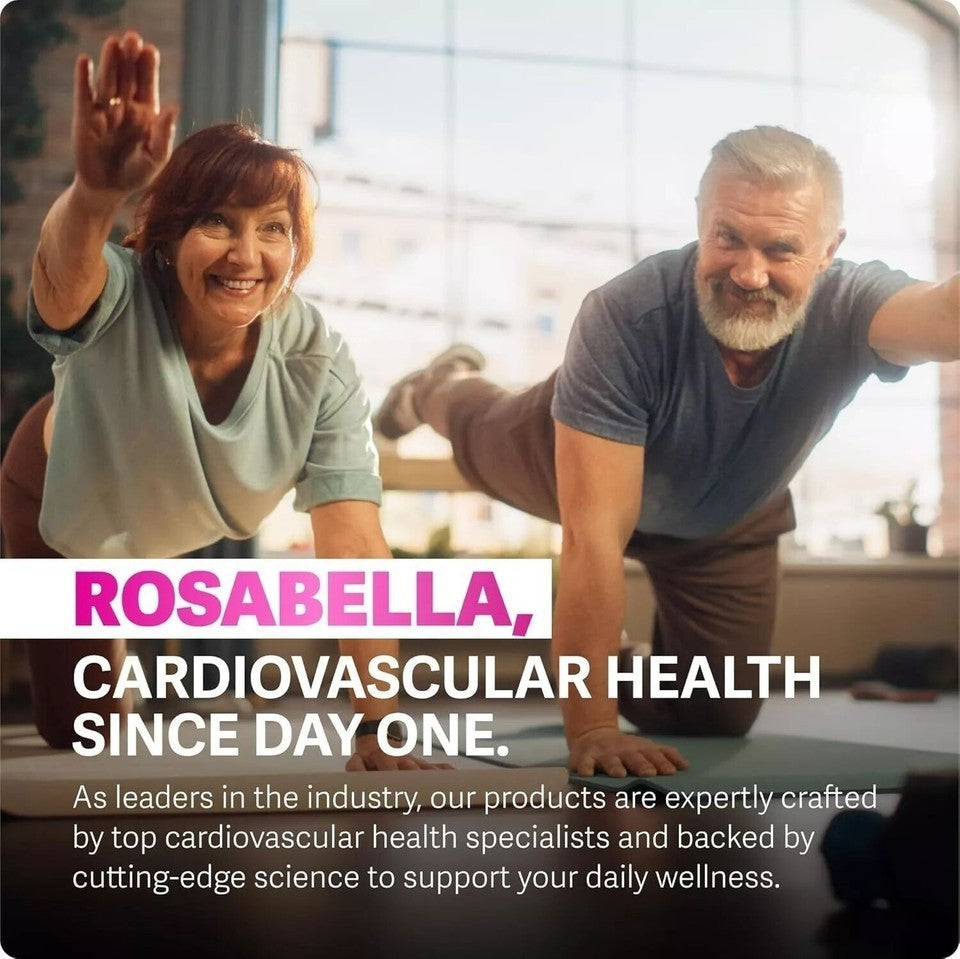 3-PACK Rosabella Beet Root Powder 1300mg Capsules Supports Blood Pressure 60Cts&