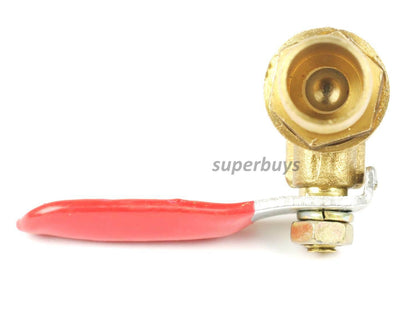 12mm Brass Barbed Shut Off Valve Cock Tap Inline Ball Valve Lever Water Flow