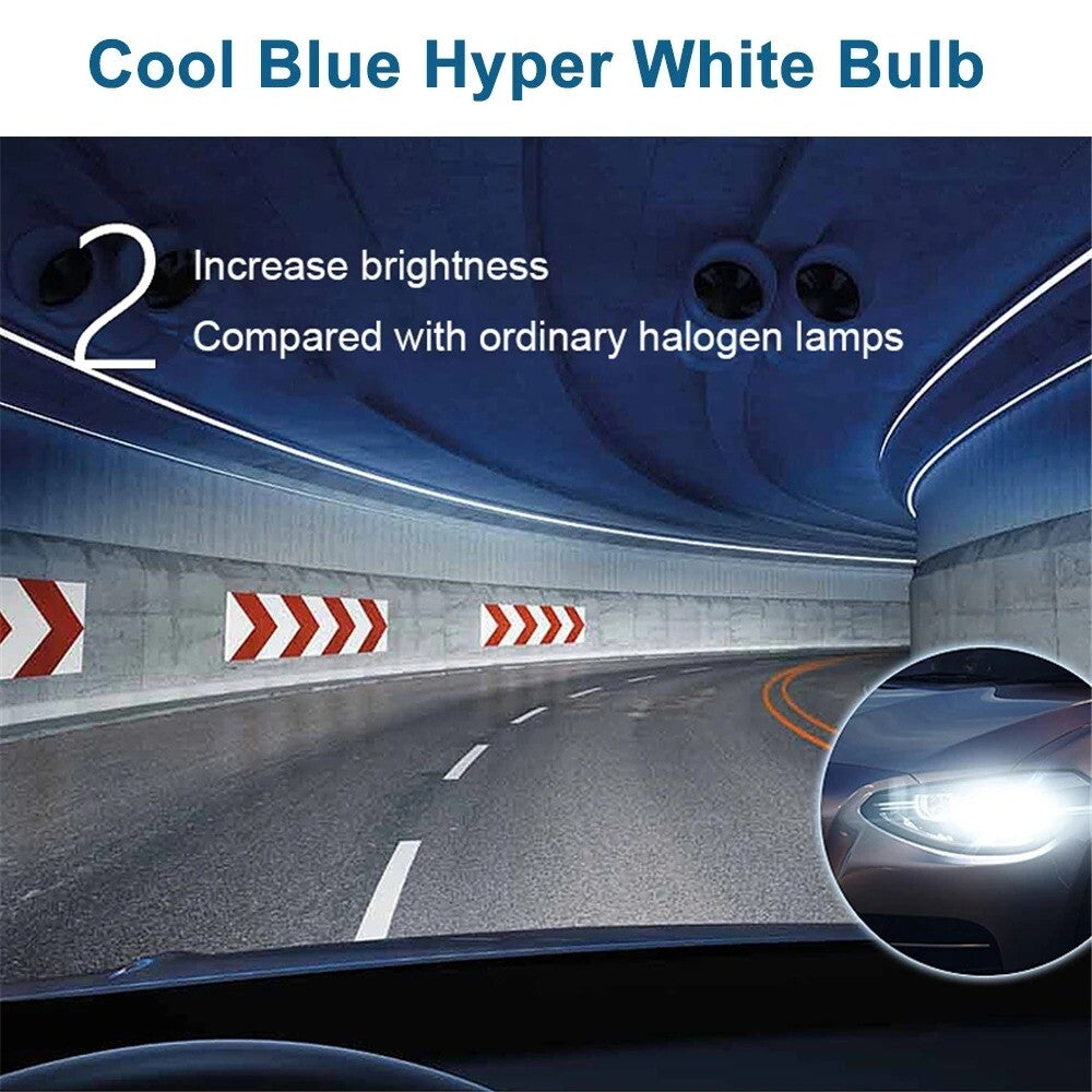 2 x Osram 12V HB3 60W Halogen Cool Blue Hyper White Globes 5300K Original 9005