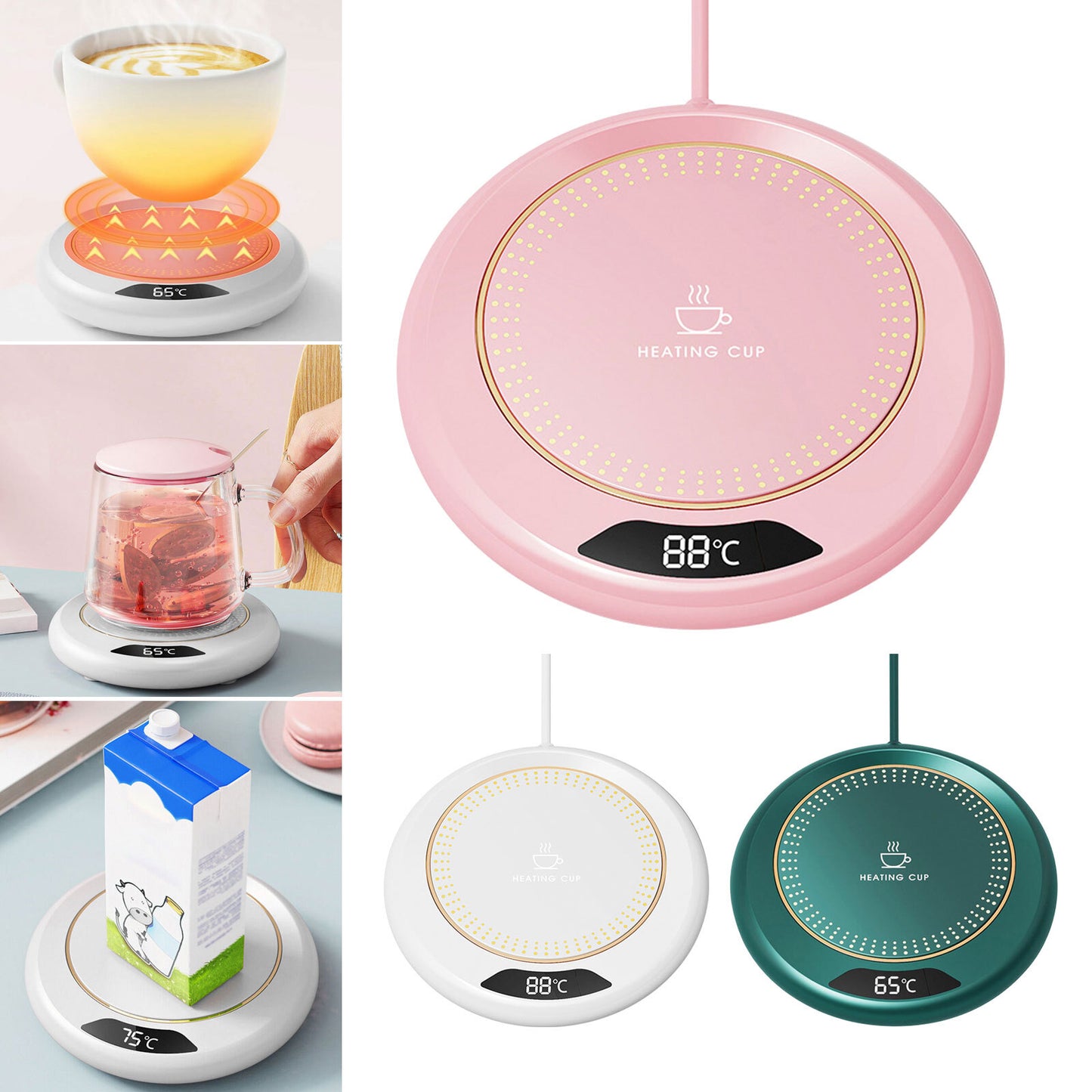 Coffee Mug Warmer Smart USB Tea Milk Cup Heater Pad Heating Plate Home Office AU
