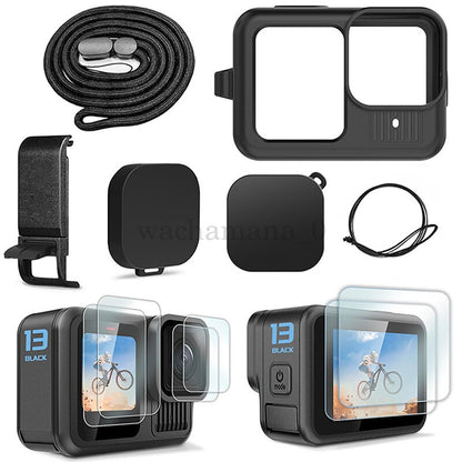 Black Silicone Sleeve Protective Case Cover Compatible with GoPro Hero 13 Accessories
