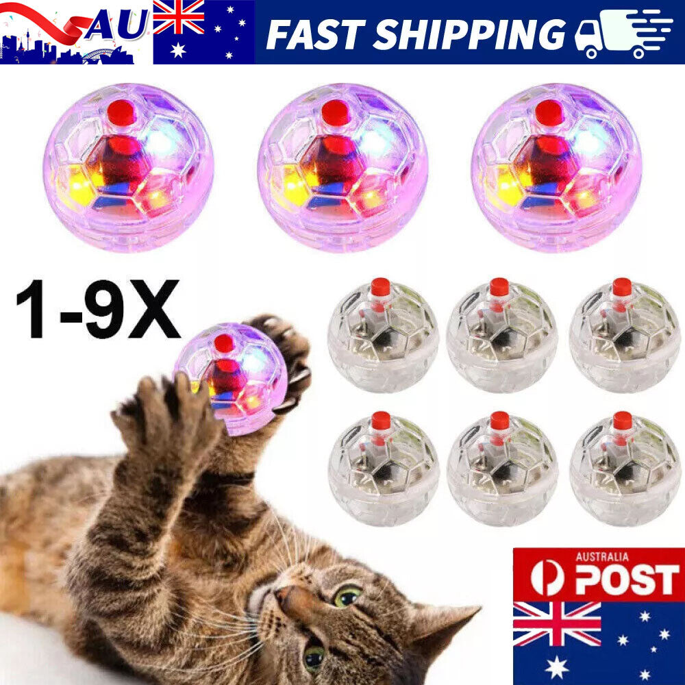 1-9x Ghost Hunting Motion Light Up Balls Flash Paranormal Equipment Pet Cat Toys