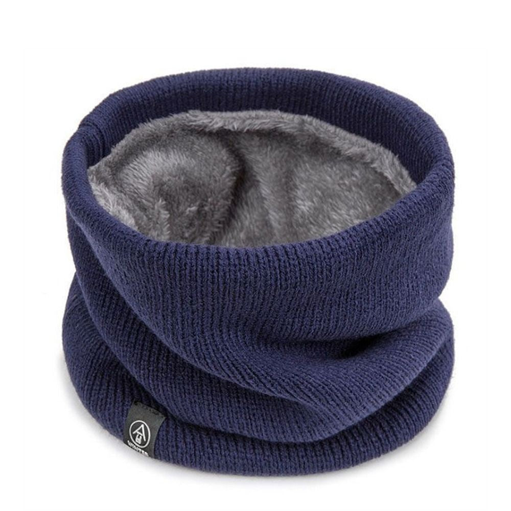 Wool Fur Neck Warmer Thickened Lining Face Mask  Skating Running