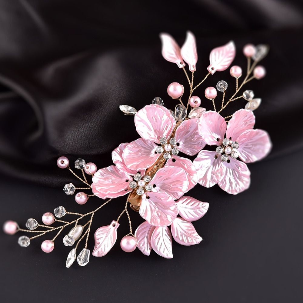 Crystal Pearl Bridal Hair Clips  Wedding Hair Accessories