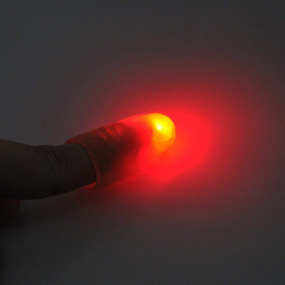 2pcs Tricks Finger Lights Fingers LED GSPG78501x2 Thumb Magic Light Up Props