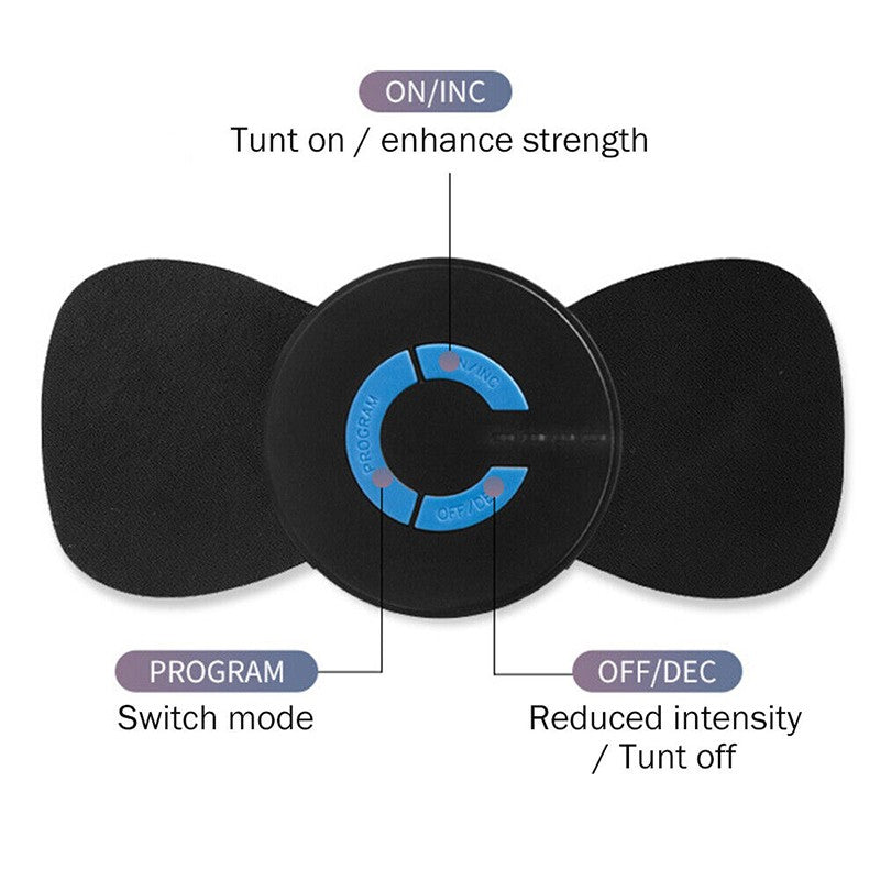 Pulse Tens Unit EMS Massager Back Full Body Muscle Stimulator Pain Relief Device