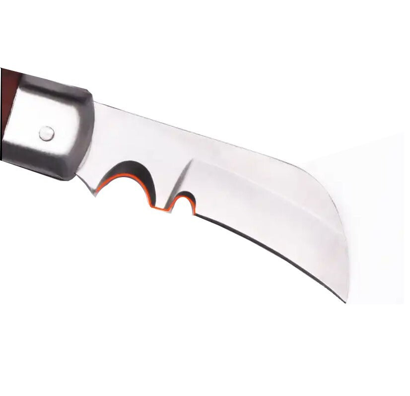 Harden Stainless Steel Electrician Folding Cable Knife Wire Cut Curved Blade