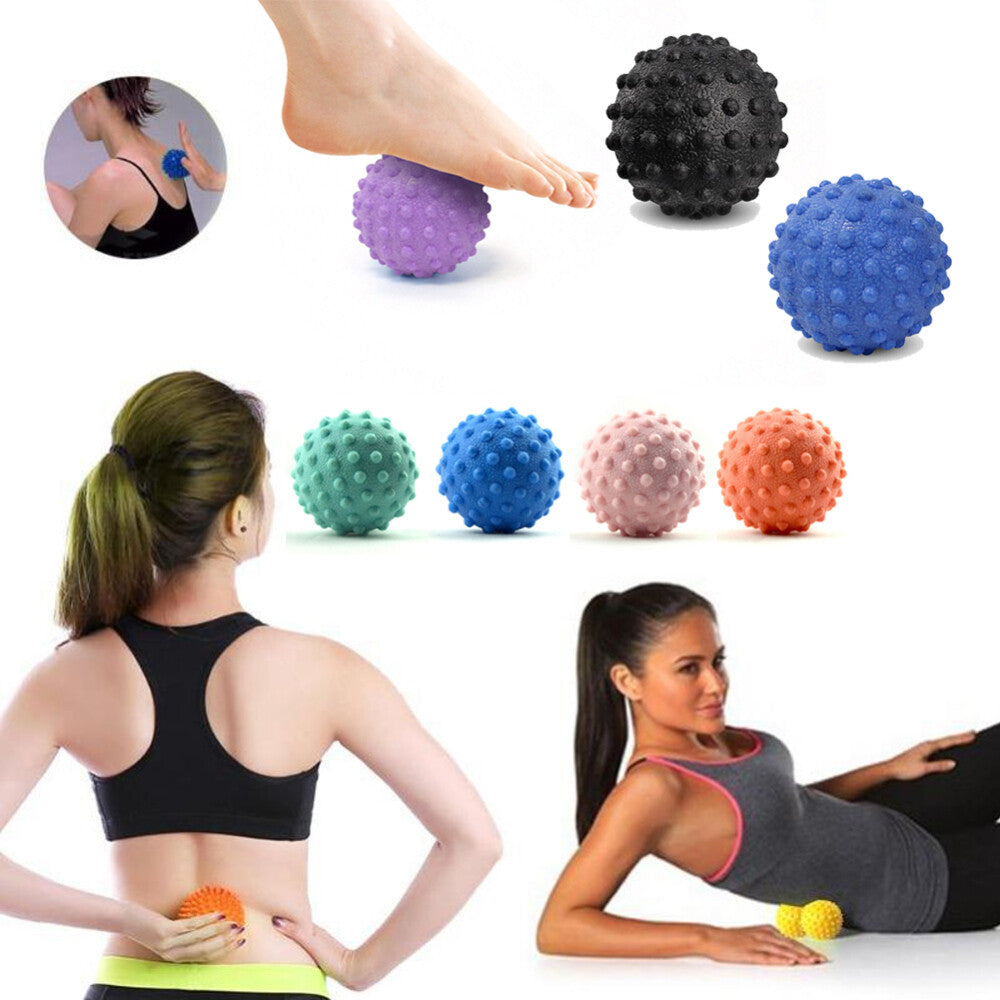 1-5x Spiky Massage Ball Roller Trigger Point Therapy Stress Yoga Reflexology Gym