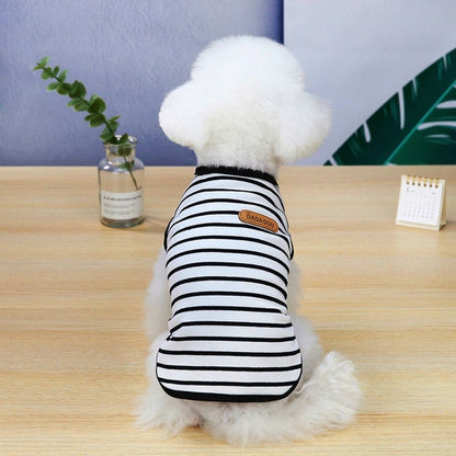 Cotton Dog Clothes Spring Summer Small Dogs Pullovers  Cat
