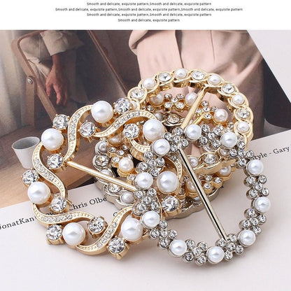 T-Shirt Clip Silk Clasp Clips Waist Buckle Shawl Buckle Scarf Ring Scarf Buckle