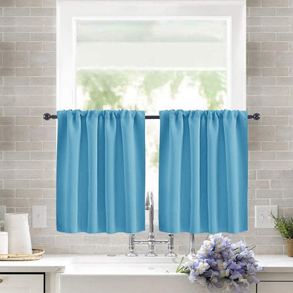 for Small Window Treatment Short Blackout Curtain