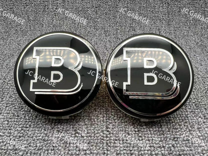 BARBUS Piano Black 75mm Wheel Center Cap Hub Cap For AMG Mercedes-Benz