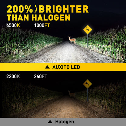 H7 H4 H1 H3 LED Headlight Globes Super Power 53000LM CanBus Ready 2X AUXITO