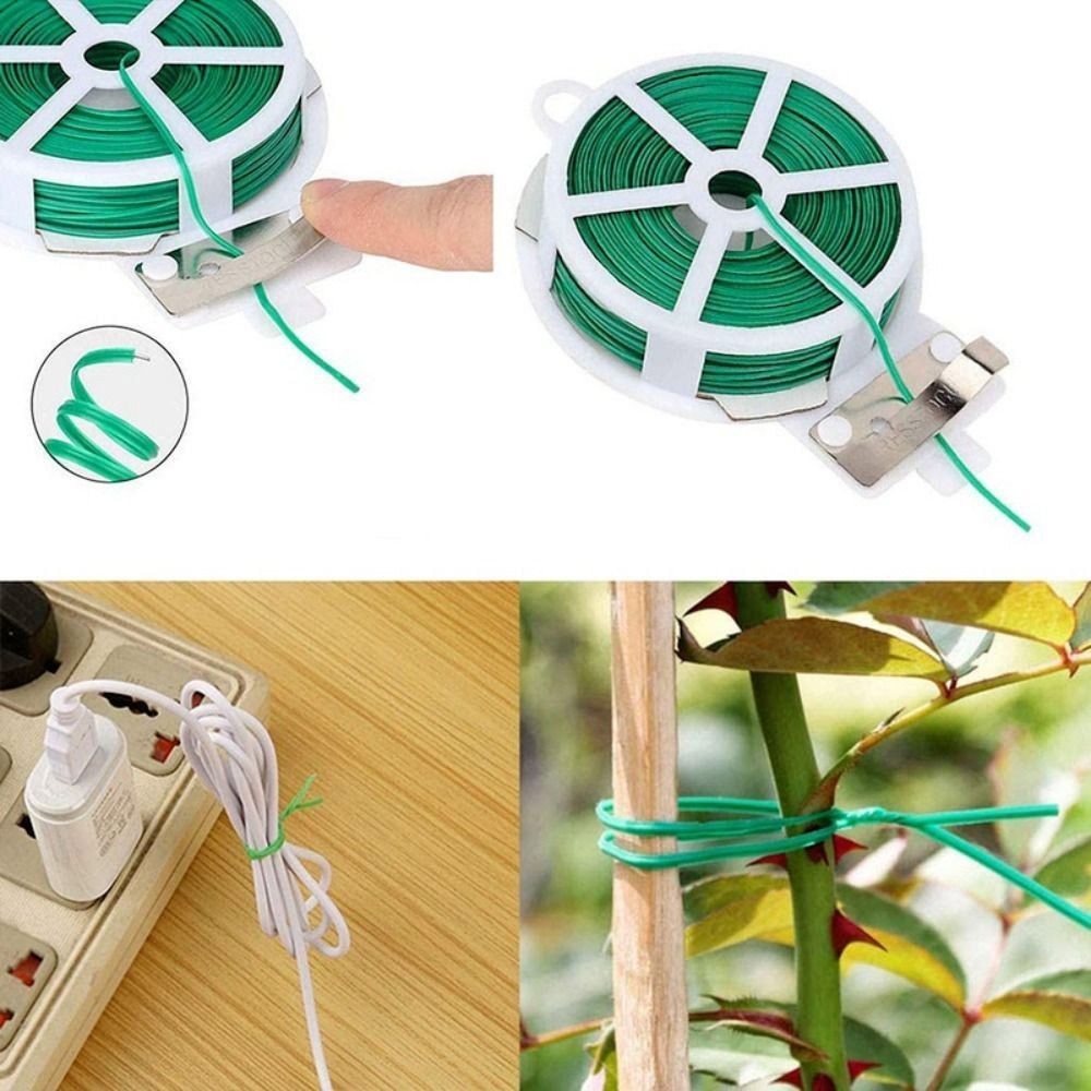 Plant Twist Ties Power Wire Loop Tape 20/50/100m Plant Bundle Iron Wire