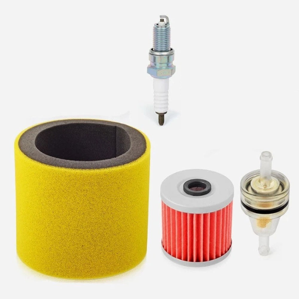 Service Kit Air Oil Fuel Filter Spark Plug For Kawasaki Bayou 220 250 300 KLF300