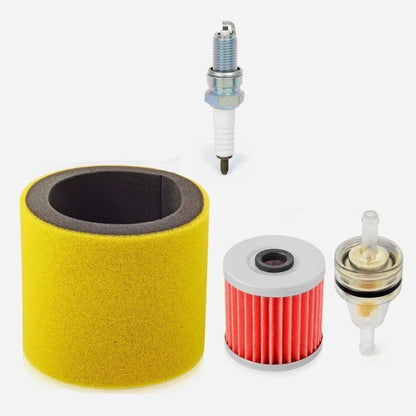 Service Kit Air Oil Fuel Filter Spark Plug For Kawasaki Bayou 220 250 300 KLF300