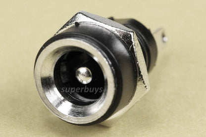 5pcs 5.5mm x 2.1mm Female DC Connector Socket Panel Mount Jack Plug Electrical