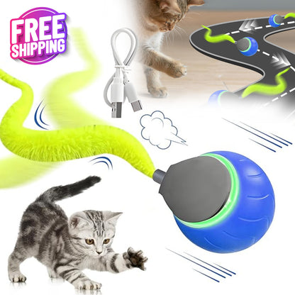 Automatic Rolling Ball Smart Cat Dog Toy Electric Pet Self-moving Kitten Game au