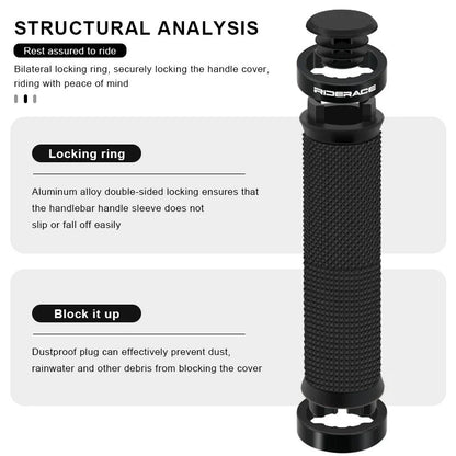 Anti Slip Lock On Bike Handlebar Handle Hand Grips BMX MTB Mountain Bicycle