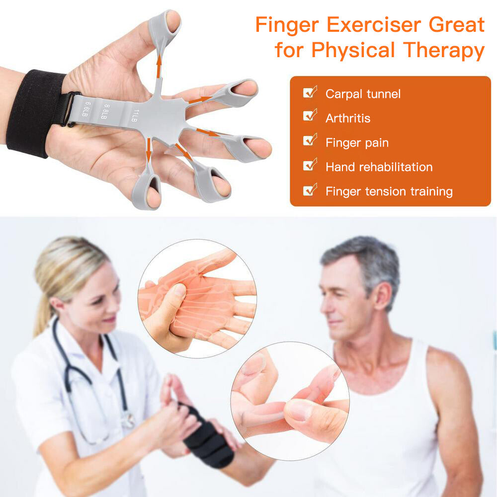 Gripster Grip Strengthener Finger Stretcher Hand Grip Trainer Fitness Training