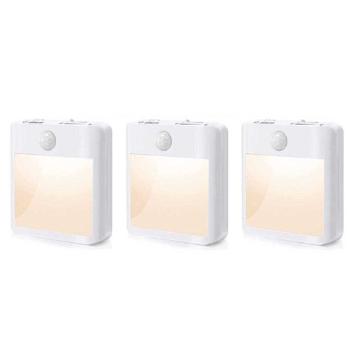 AU Plug-in LED Motion Sensor Night Light Dusk to Dawn Sensor Hallway Nightlight