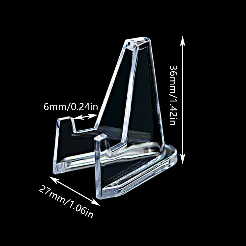 20PCS Acrylic Clear Stand for Trading Card PSA Pokemon Card Holders Small Stand