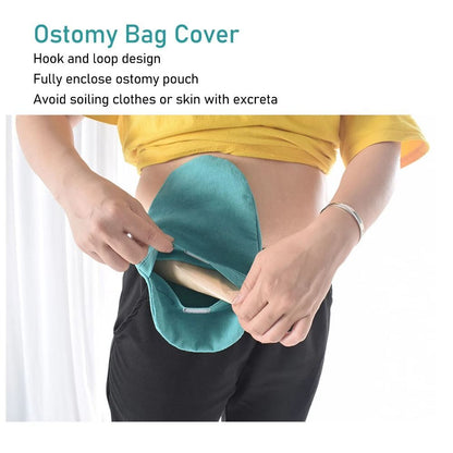 Universal Colostomy Ostomy Bag Pouch Cover Washable Wear Ostomy Abdominal Stoma