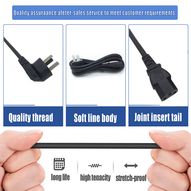 Power Cord Lead Cable 3 PIN AU 250V 10A For PC Computer TV Monitor Printer LCD