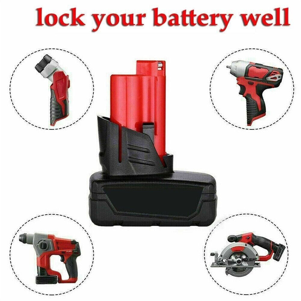 1/5/10x M12 Li-ion Battery Plastic Case Box Holder Top Shell Tool For Milwaukee